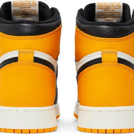 Nike Grade School Womens Air Jordan 1 Retro High OG Sneakers - 'Yellow Toe'