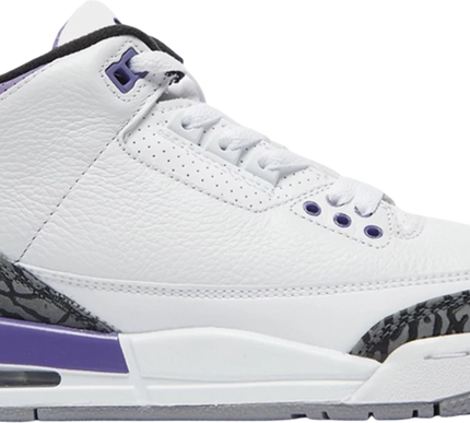 Nike Grade School Womens Air Jordan 3 Retro Sneakers - 'Dark Iris'