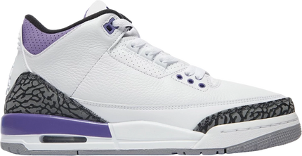 Nike Grade School Womens Air Jordan 3 Retro Sneakers - 'Dark Iris'