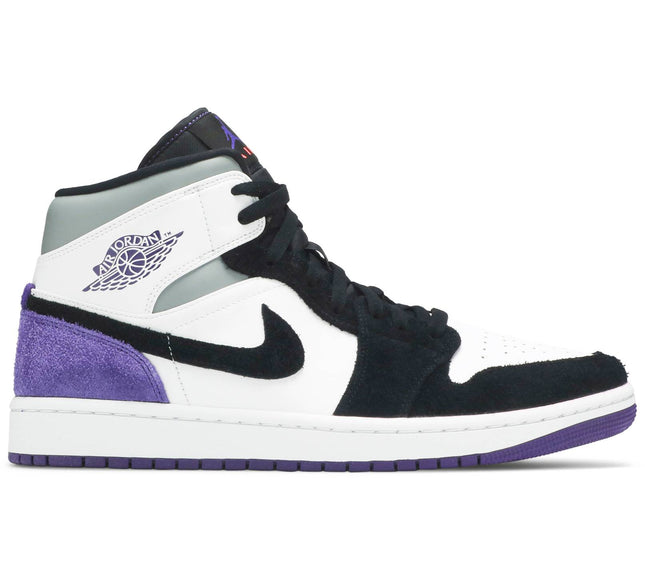 Nike Mens Air Jordan 1 Mid SE Sneakers - 'Varsity Purple'