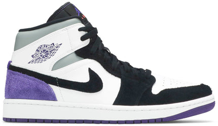 Nike Mens Air Jordan 1 Mid SE Sneakers - 'Varsity Purple'