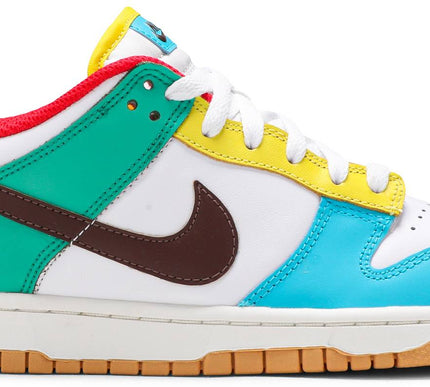 Nike Grade School Womens Dunk Low SE Sneakers - 'Free.99 - White'