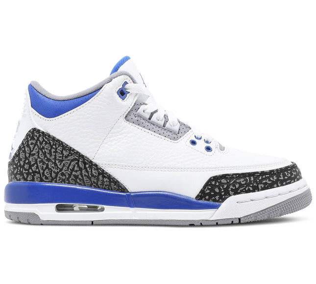 Nike Grade School Womens Air Jordan 3 Retro Sneakers - 'Racer Blue'