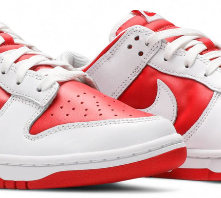 Nike Mens Dunk Low Sneakers - 'White University Red'
