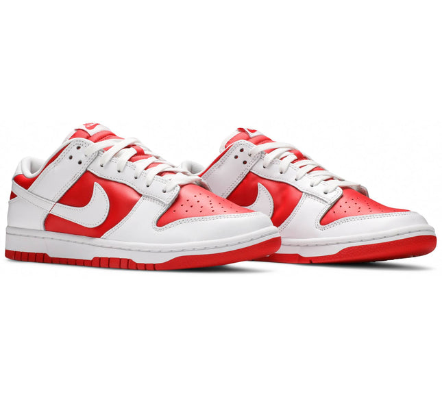 Nike Mens Dunk Low Sneakers - 'White University Red'