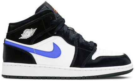 Nike Grade School Womens Air Jordan 1 Mid Sneakers - 'Black Racer Blue'