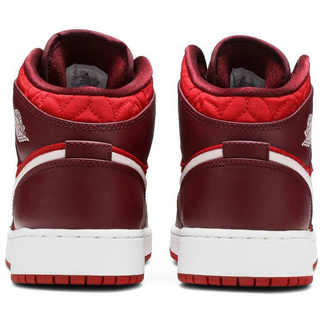 Air Jordan 1 Mid SE GS 'Red Quilt'