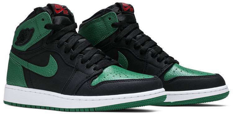 Pine green black jordan 1 gs Clearance