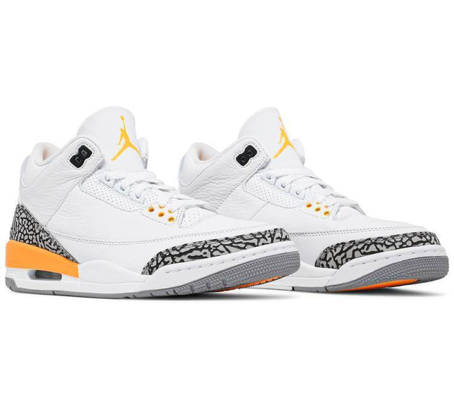 Nike Womens Air Jordan 3 Retro Sneakers - 'Laser Orange'