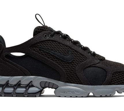 Nike Mens Stussy x Air Zoom Spiridon Caged 2 Sneakers - 'Black Cool Grey'