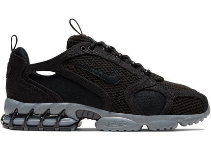 Nike Mens Stussy x Air Zoom Spiridon Caged 2 Sneakers - 'Black Cool Grey'