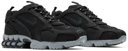 Nike Mens Stussy x Air Zoom Spiridon Caged 2 Sneakers - 'Black Cool Grey'