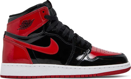 Nike Grade School Womens Air Jordan 1 Retro High OG Sneakers - 'Patent Bred'
