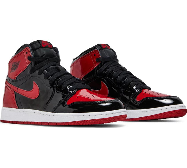 Nike Grade School Womens Air Jordan 1 Retro High OG Sneakers - 'Patent Bred'
