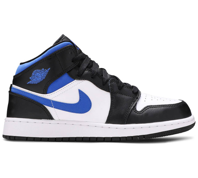 Nike Grade School Womens Air Jordan 1 Mid Sneakers - 'Racer Blue'