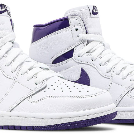 Nike Womens Air Jordan 1 High OG Sneakers - 'Court Purple'
