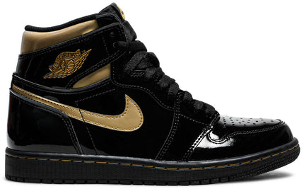 Nike Mens Air Jordan 1 Retro High OG Sneakers - 'Black Metallic Gold'