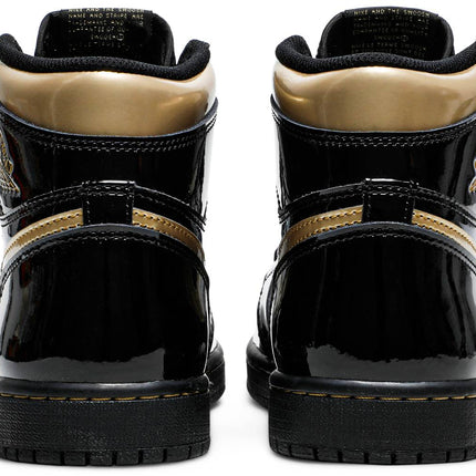 Nike Mens Air Jordan 1 Retro High OG Sneakers - 'Black Metallic Gold'